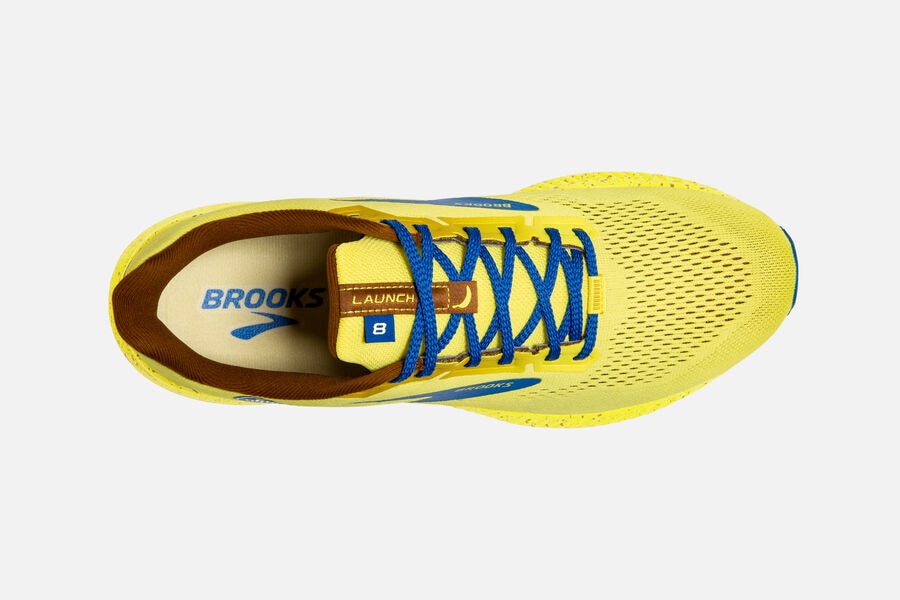 Brooks Launch 8 Road Loopschoenen Dames - Geel/Blauw - 753120QDN